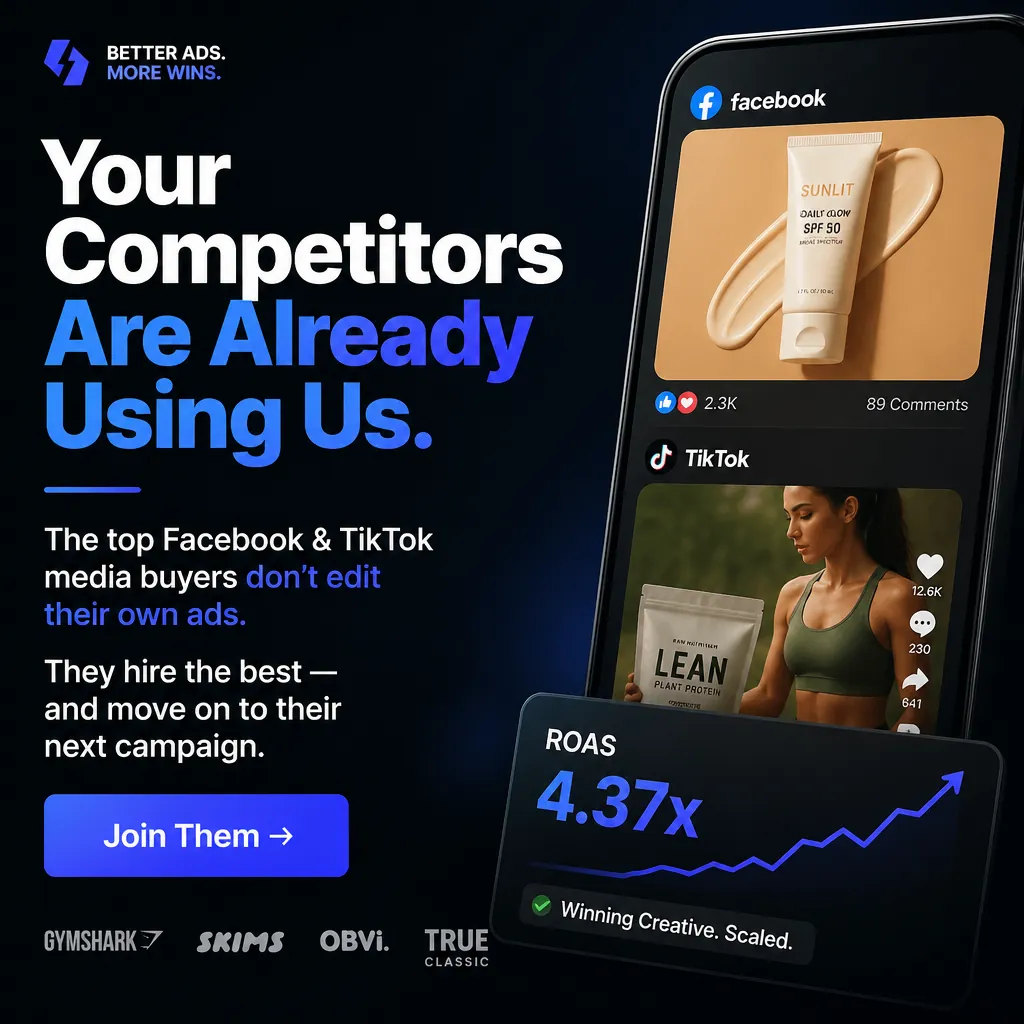 Your Competitors Are Already Using Us. — KillerCreatives Facebook & TikTok video ad creative #2