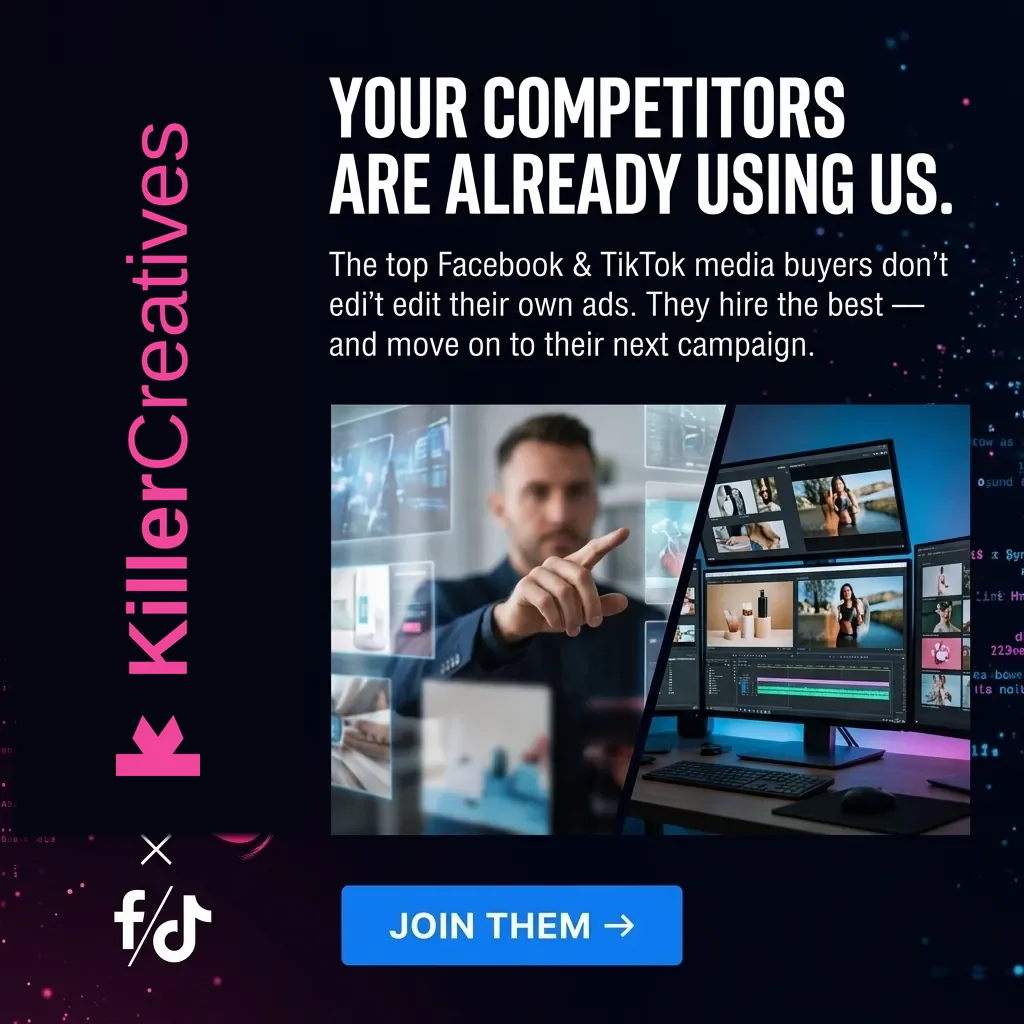 Your Competitors Are Already Using Us. — KillerCreatives Facebook & TikTok video ad creative #5