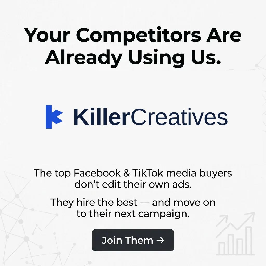 Your Competitors Are Already Using Us. — KillerCreatives Facebook & TikTok video ad creative #7