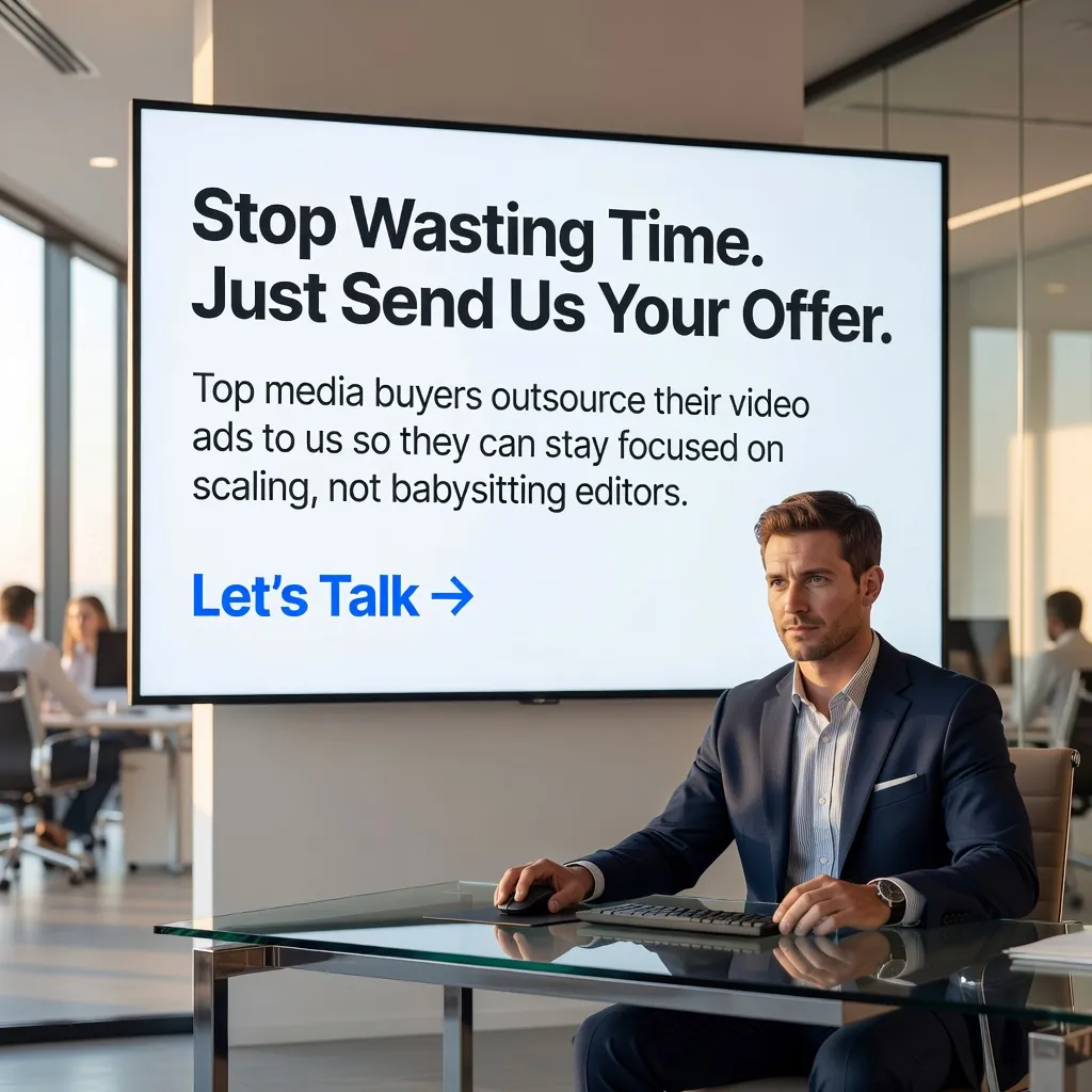 Stop Wasting Time. Just Send Us Your Offer. — KillerCreatives Facebook & TikTok video ad creative #7